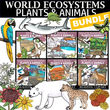 Preview of World Ecosystems Clip Art Bundle