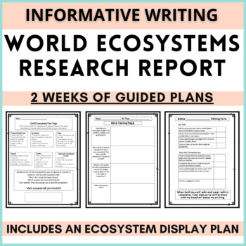 Preview of World Ecosystems Research Report