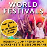 World Festivals Reading Comprehension Bundle w/ Full Lesson Plans