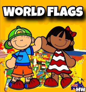 Preview of World Flags, Activity And Printable, Flags of the World Bunting. 34 Pages.