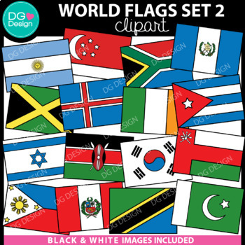 Preview of World Flags Clipart Set 2