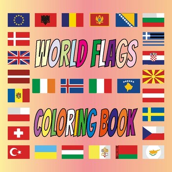 Preview of World Flags Coloring Book: Flags of the World for Kids