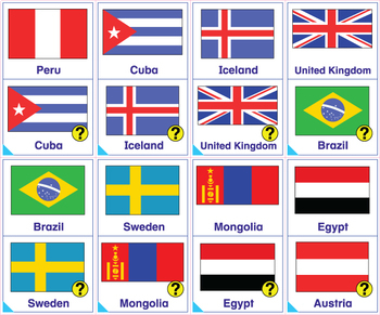 Flags of the World I Have Who Has Activity ESL ELL Newcomer Game