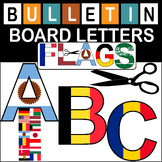 World Flags Upper Case Bulletin Board Letters Classroom De
