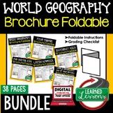World Geography Activities BUNDLE, World Geography Foldabl