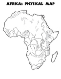 World Geography Africa - Blank Map & Map Labeling List