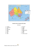 World Geography:  Australia and New Zealand Vocabulary Activity