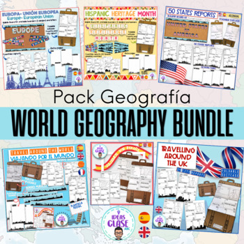 Preview of World Geography Bundle- Country research projects