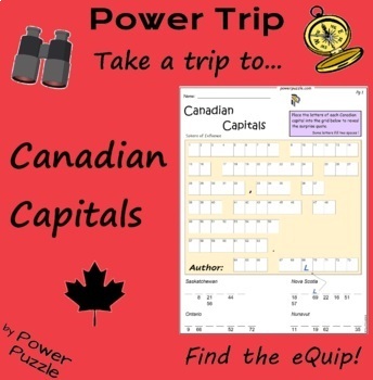 Preview of World Geography, Canadian Capitals