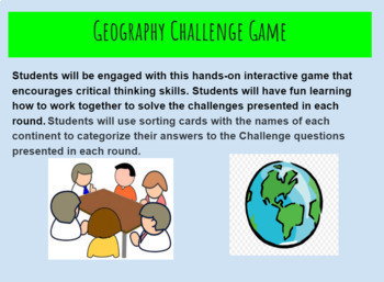 Preview of World Geography Challenge Game