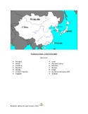 World Geography:  China and Mongolia Vocabulary Activity