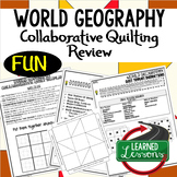 World Geography Collaborative Quilt, Classroom Display, Co