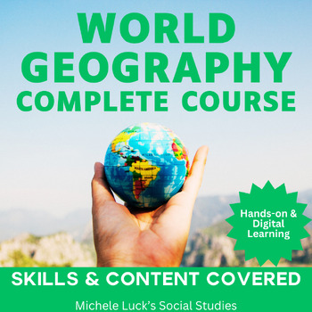 Preview of World Geography Complete Course Full Year Curriculum Bundle + Online Activities