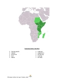 World Geography:  East Africa Vocabulary Activity