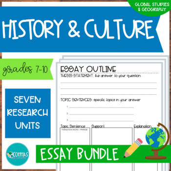 Preview of World Geography | History and Culture Essay BUNDLE