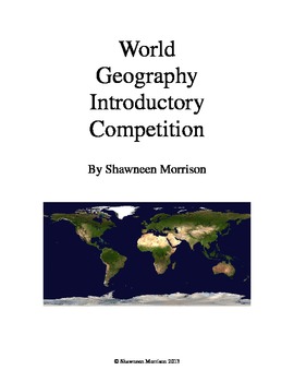 Preview of World Geography Introductory Trivia Competition
