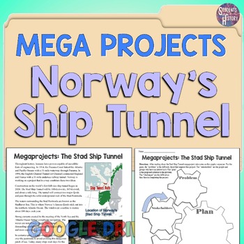 Preview of World Geography "MEGA PROJECTS": Norway's Stad Ship Tunnel Reading Activity