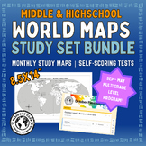 Middle School and High School World Geography Map Skills B