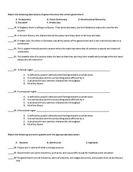 World Geography Midterm & Study Guide by Transformation Teaching