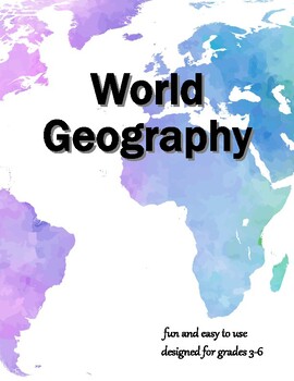 Preview of World Geography (Print n Go Workbook)