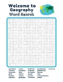 World Geography Puzzles - Crossword & Word Search