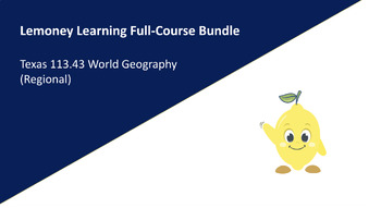 Preview of World Geography [Regionally Aligned] Full-Course Bundle (TEKS aligned)