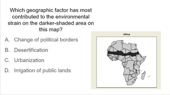 Preview of World Geography SOL Review Slideshow/Assessment/Study Guide