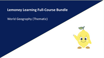 Preview of World Geography (Thematically Aligned) Full-Course Bundle