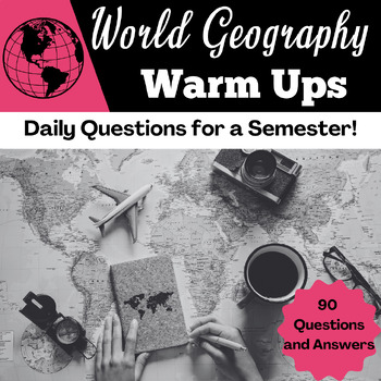 Preview of World Geography Warm Ups - Bell Ringers