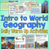 World Geography Warm Ups Bellringers & Daily Questions Act