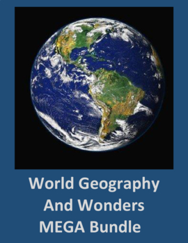 Preview of World Geography and Wonders MEGA Yearly Bundle Digital