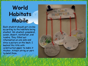 World Habitats Mobile by Multiage Perspectives | TpT