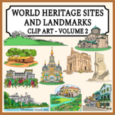 World Heritage Sites and Landmarks Volume 2 Clip Art