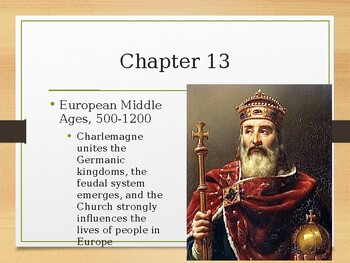 Preview of World Hist Ch 13 PP: European Middle Ages (W Easel Act. and Assess.!)