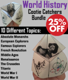 World History Activities Bundle: Middle Ages, Crusades, Wo