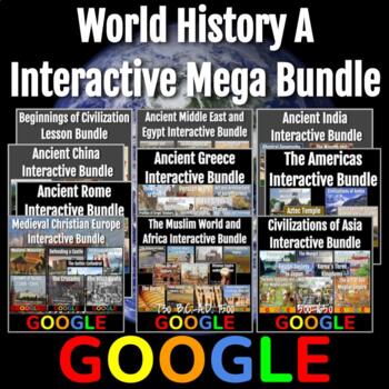 Preview of World History A (Prehistory - 1650) Interactive Mega Bundle