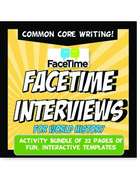 Preview of FaceTime Interview World History Activity Bundle