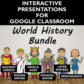 Preview of World History Activity Bundle for Google Slides- Distance Learning