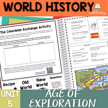 Preview of World History Age of Exploration Interactive Notebook Unit with Lesson Plans