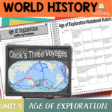World History Age of Exploration Interactive Notebook Unit