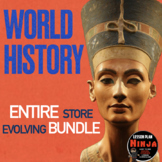 World History Bundle! Complete Course, Entire Year Curricu