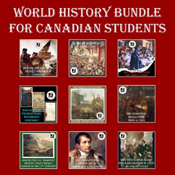 Preview of World History Bundle for Canadian Students