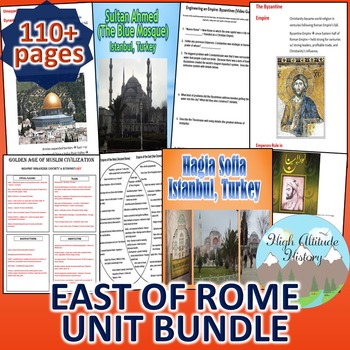 Preview of Byzantines, Han, Muslims & Mongols Unit Bundle (World History) East of Rome
