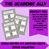 World History CFA Questions Sheets Entire Collection