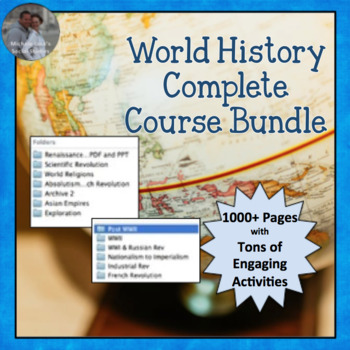 Preview of World History COMPLETE COURSE Curriculum Bundle