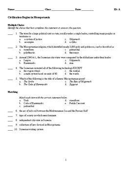 36 Mesopotamia The Cradle Of Civilization Worksheet Answers - combining