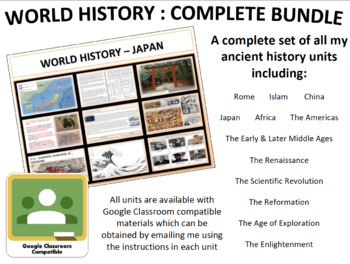 Preview of World History - Complete Curriculum Bundle