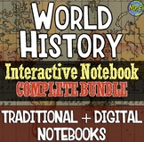 World History Complete Interactive Notebook Bundle: Tradit