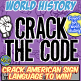 World History Escape Room with American Sign Language | 10