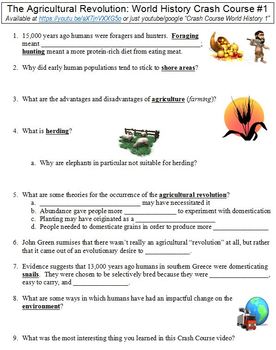 world history crash course worksheets teaching resources tpt
